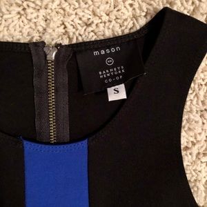 Mason black/blue/white dress